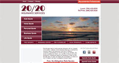 Desktop Screenshot of 2020insurance.com