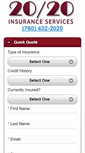 Mobile Screenshot of 2020insurance.com